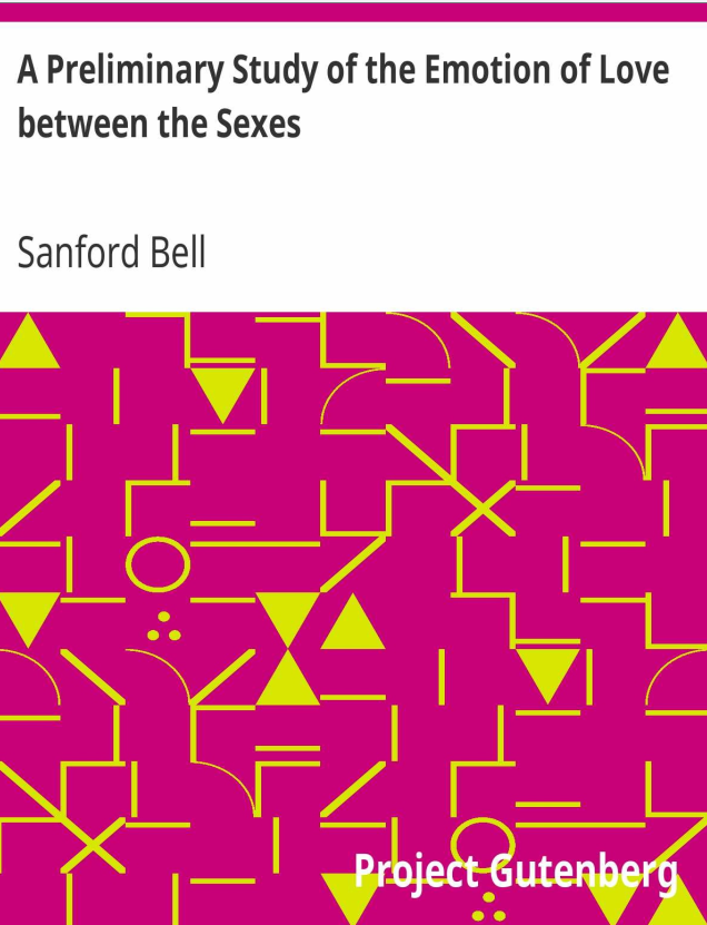 A Preliminary Study of the Emotion of Love between the Sexes