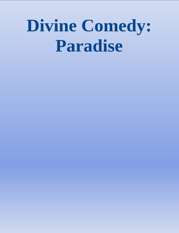 Divine Comedy: Paradise